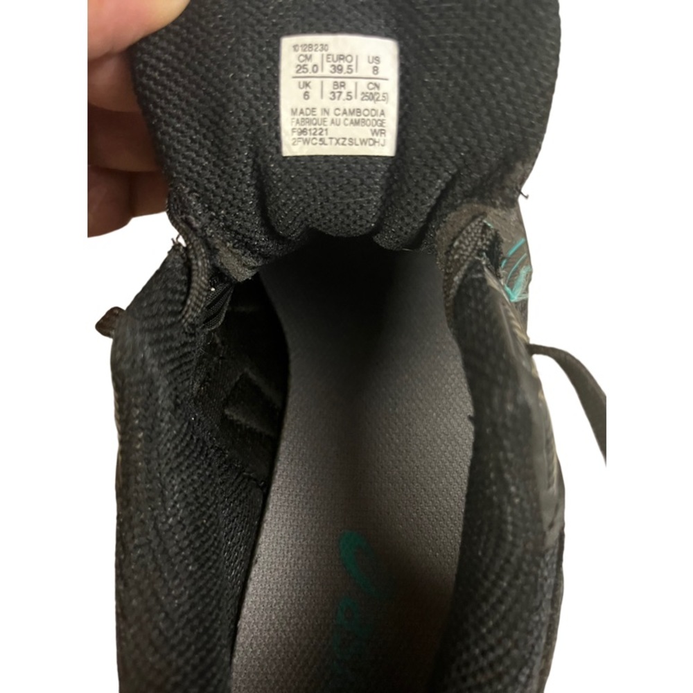 Asics Gel-Venture 8 Black and Teal Athletic Shoes - Picture 8 of 10